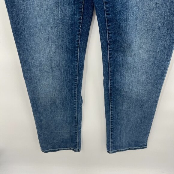 NYDJ Straight Leg Blue Jeans Size 6 - Picture 4 of 9